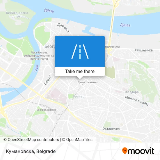 Кумановска map