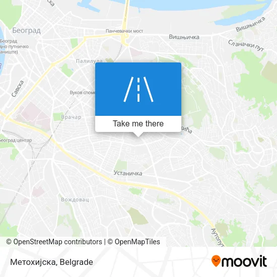 Метохијска map