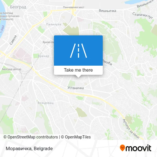 Моравичка map