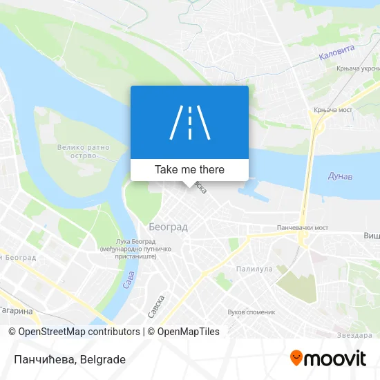 Панчићева map