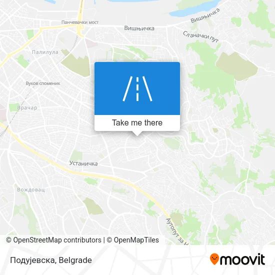 Подујевска map