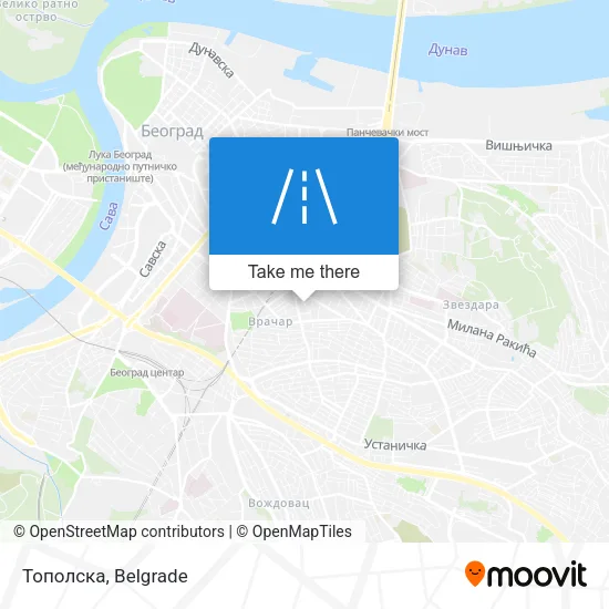 Тополска map