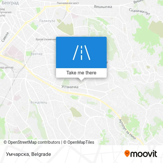 Умчарска map