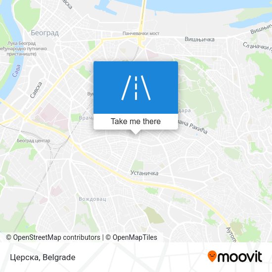 Церска map