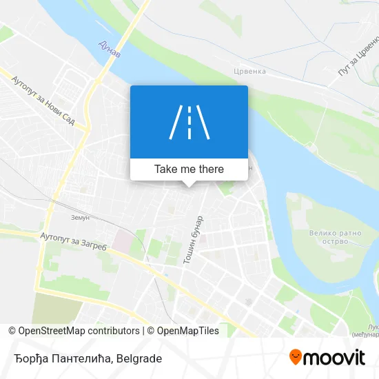 Ђорђа Пантелића map