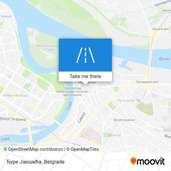 Ђуре Јакшића map