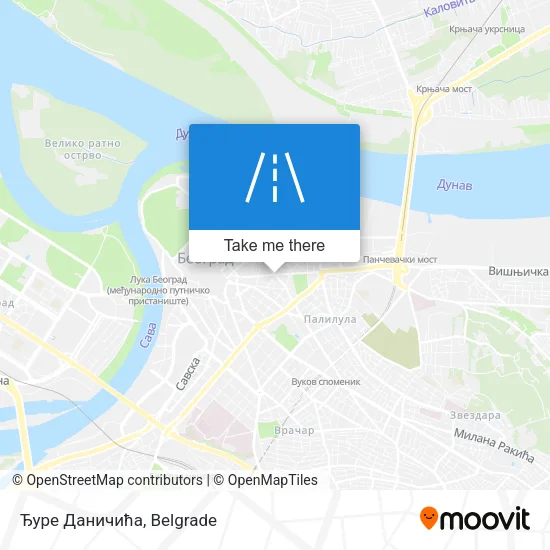 Ђуре Даничића map