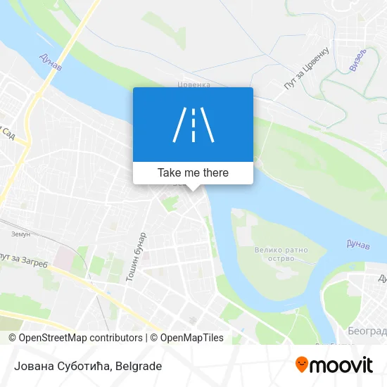 Јована Суботића map