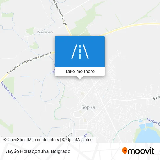 Љубе Ненадовића map