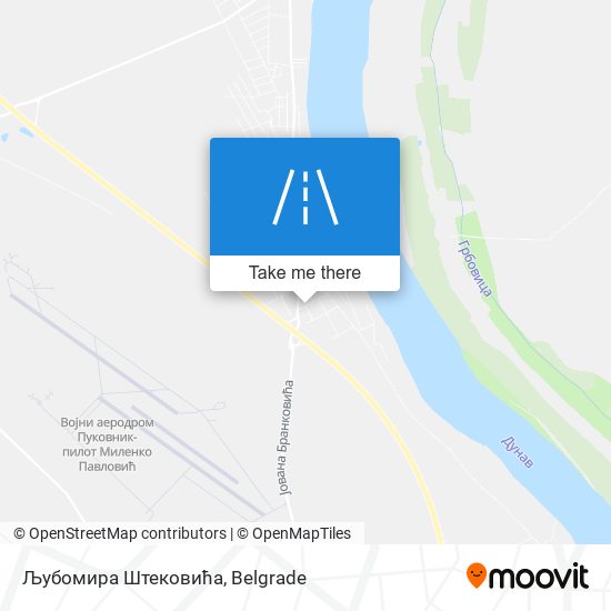 Љубомира Штековића map