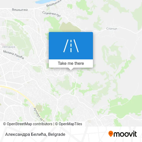 Александра Белића map