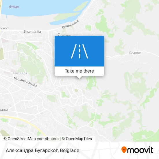 Александра Бугарског map