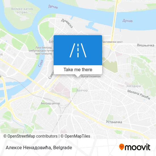 Алексе Ненадовића map