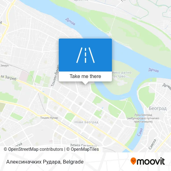 Алексиначких Рудара map