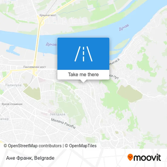Ане Франк map