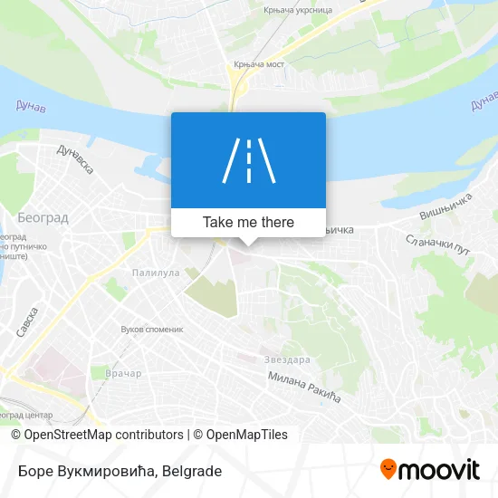 Боре Вукмировића map