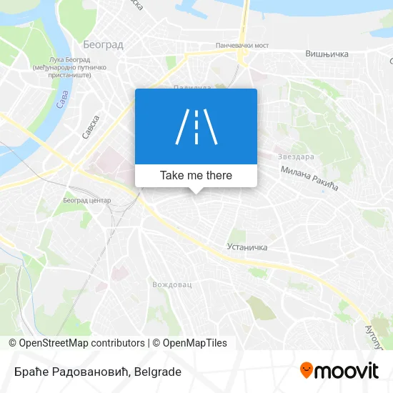 Браће Радовановић map