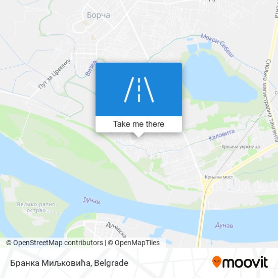 Бранка Миљковића map
