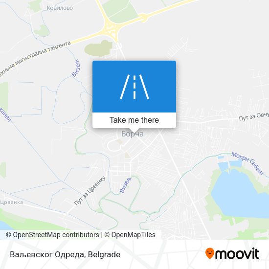 Ваљевског Одреда map