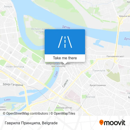 Гаврила Принципа map