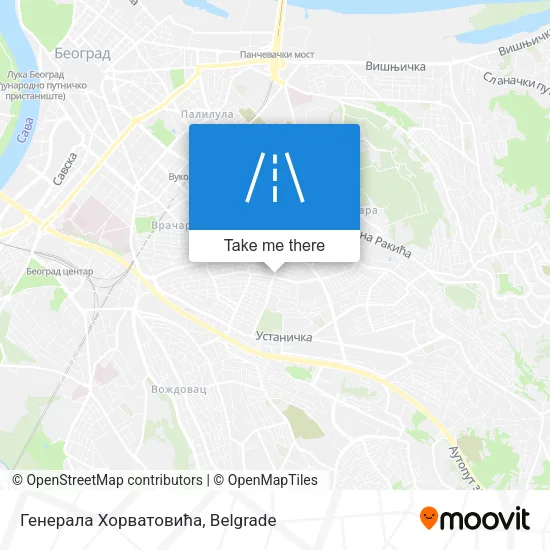 Генерала Хорватовића map