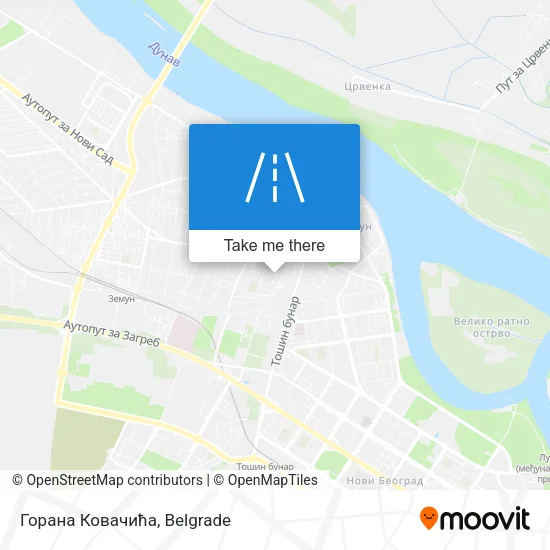 Горана Ковачића map