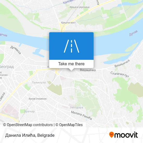 Данила Илића map
