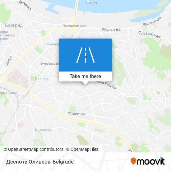 Деспота Оливера map