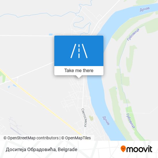 Доситеја Обрадовића map