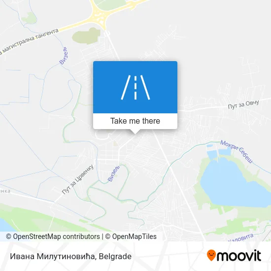 Ивана Милутиновића map