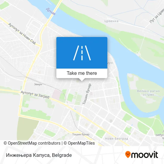 Инжењера Капуса map