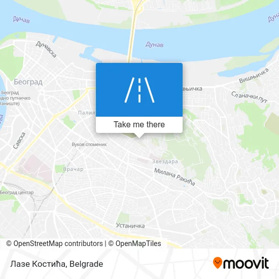 Лазе Костића map