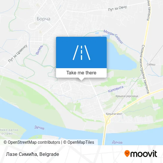 Лазе Симића map