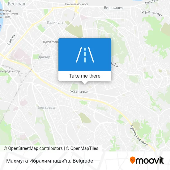 Махмута Ибрахимпашића map