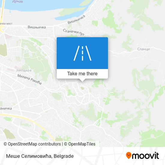 Меше Селимовића map