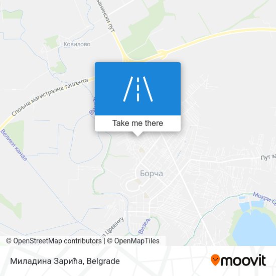 Миладина Зарића map
