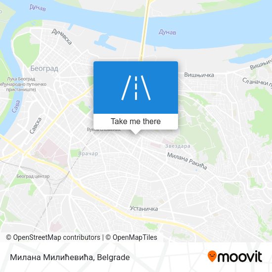 Милана Милићевића map