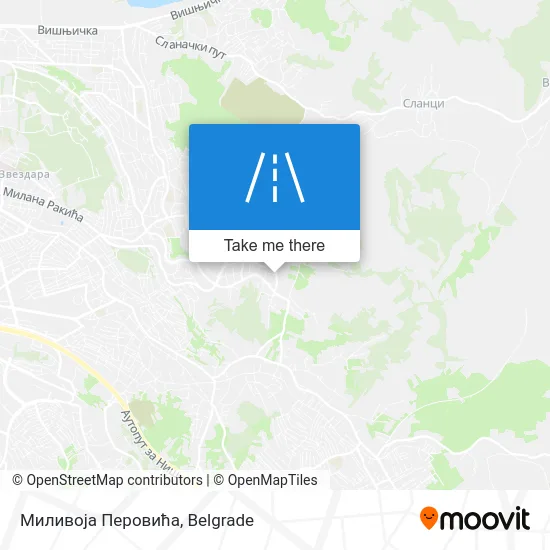 Миливоја Перовића map