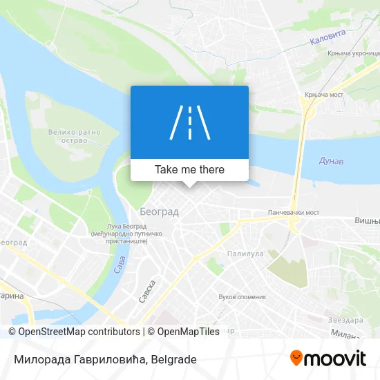 Милорада Гавриловића map