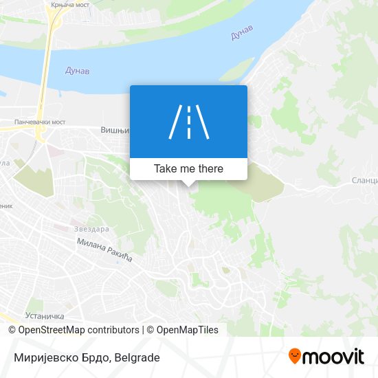 Миријевско Брдо map