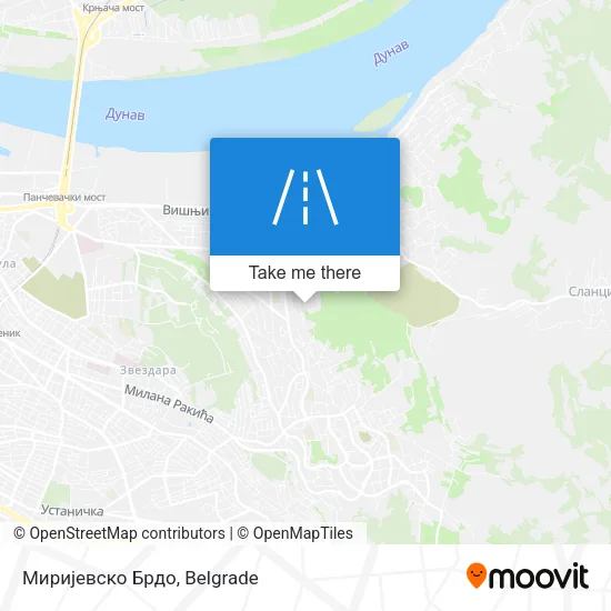 Миријевско Брдо map