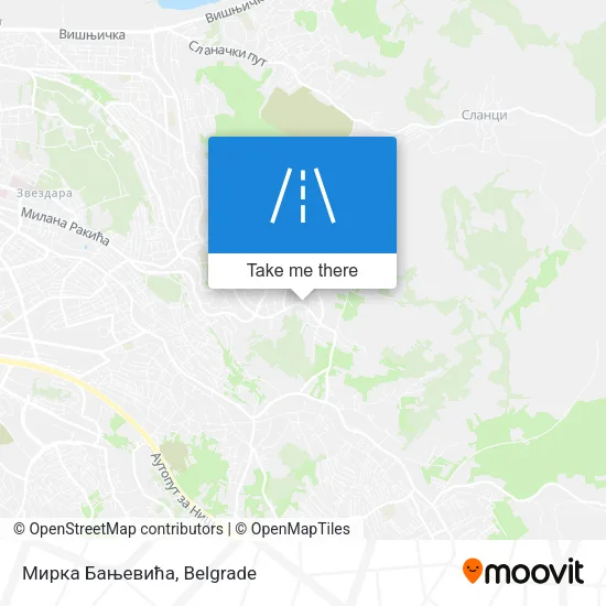 Мирка Бањевића map