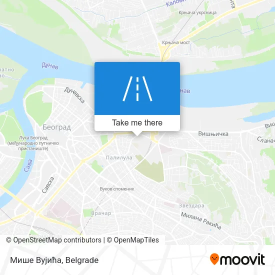 Мише Вујића map