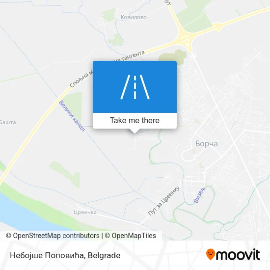 Небојше Поповића map