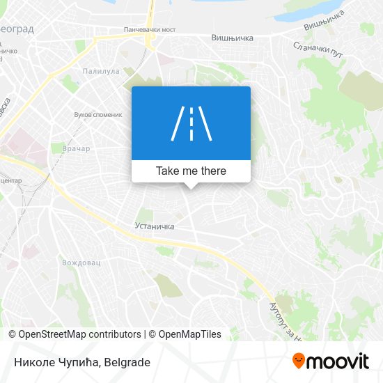 Николе Чупића map