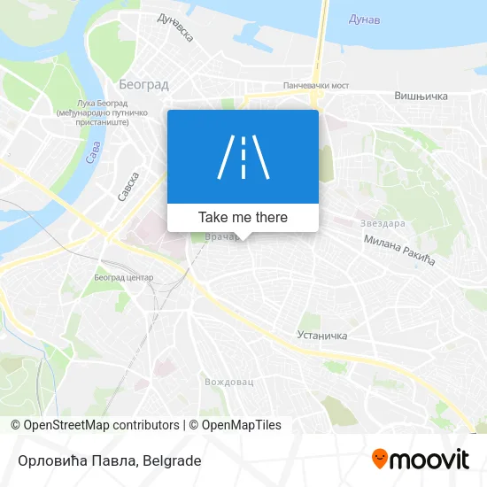 Орловића Павла map