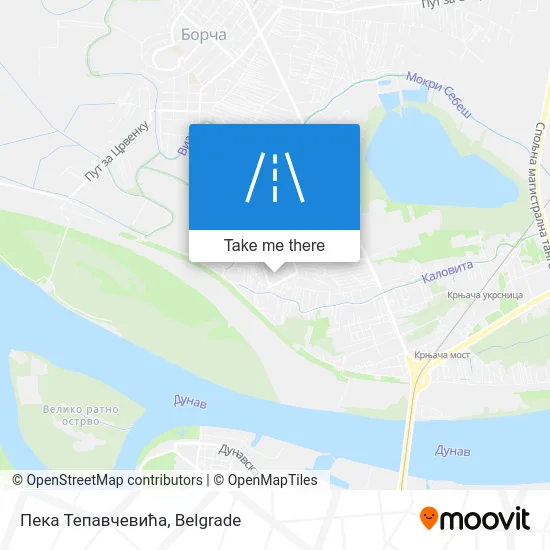 Пека Тепавчевића map