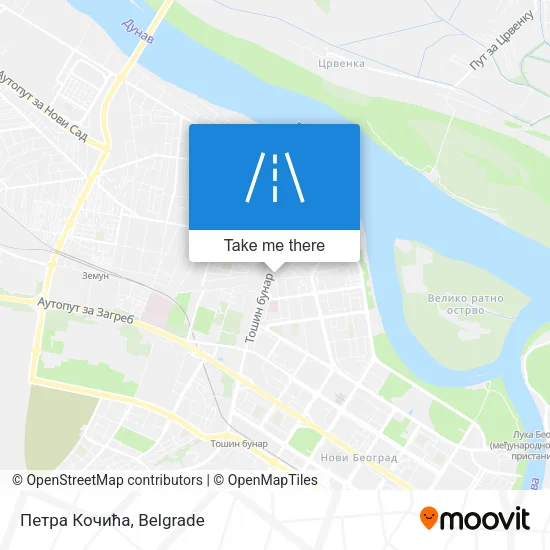 Петра Кочића map