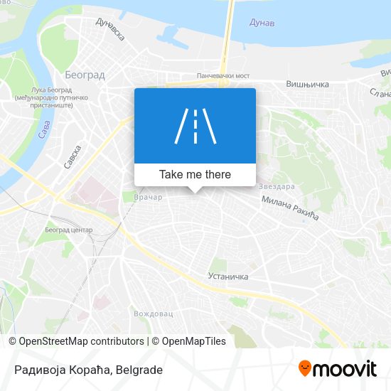 Радивоја Кораћа map