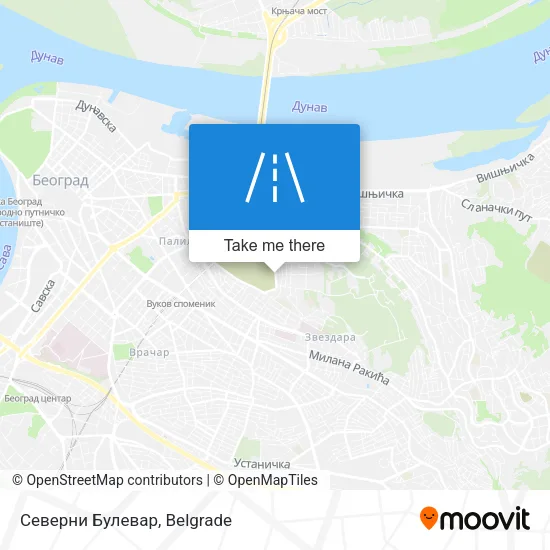 Северни Булевар map